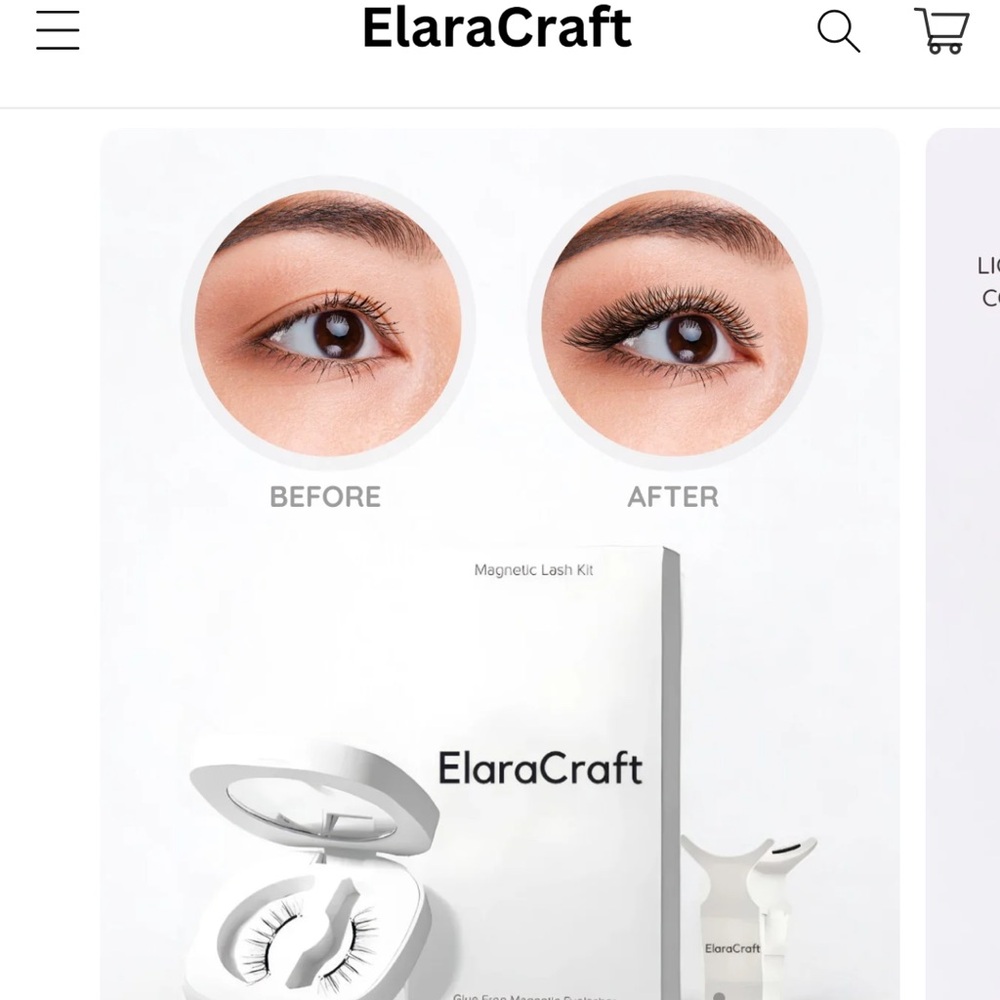 2 sets of ElaraCraft Magnetic Lash Kit with Mirror Case. Natural and Fuller!